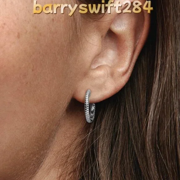 Pandora Pandora Moments Small Charm Hoop Earrings - Picture 2 of 3